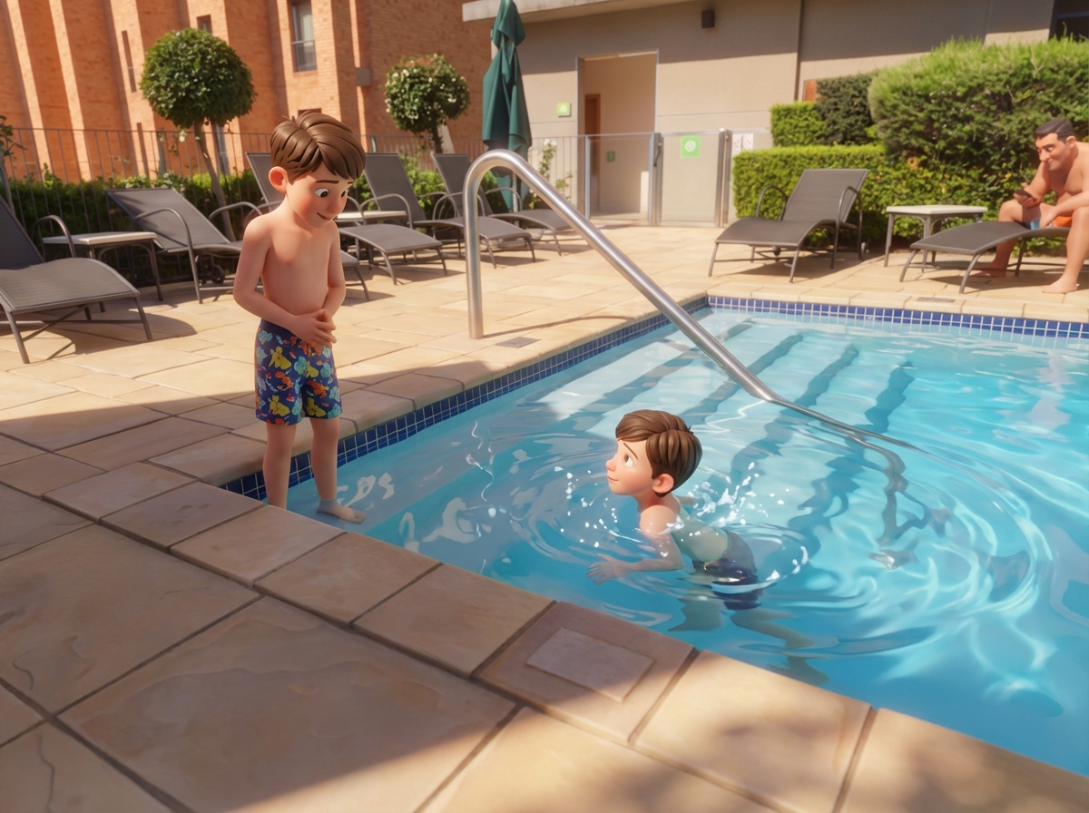 Bagno in piscina - Pixar