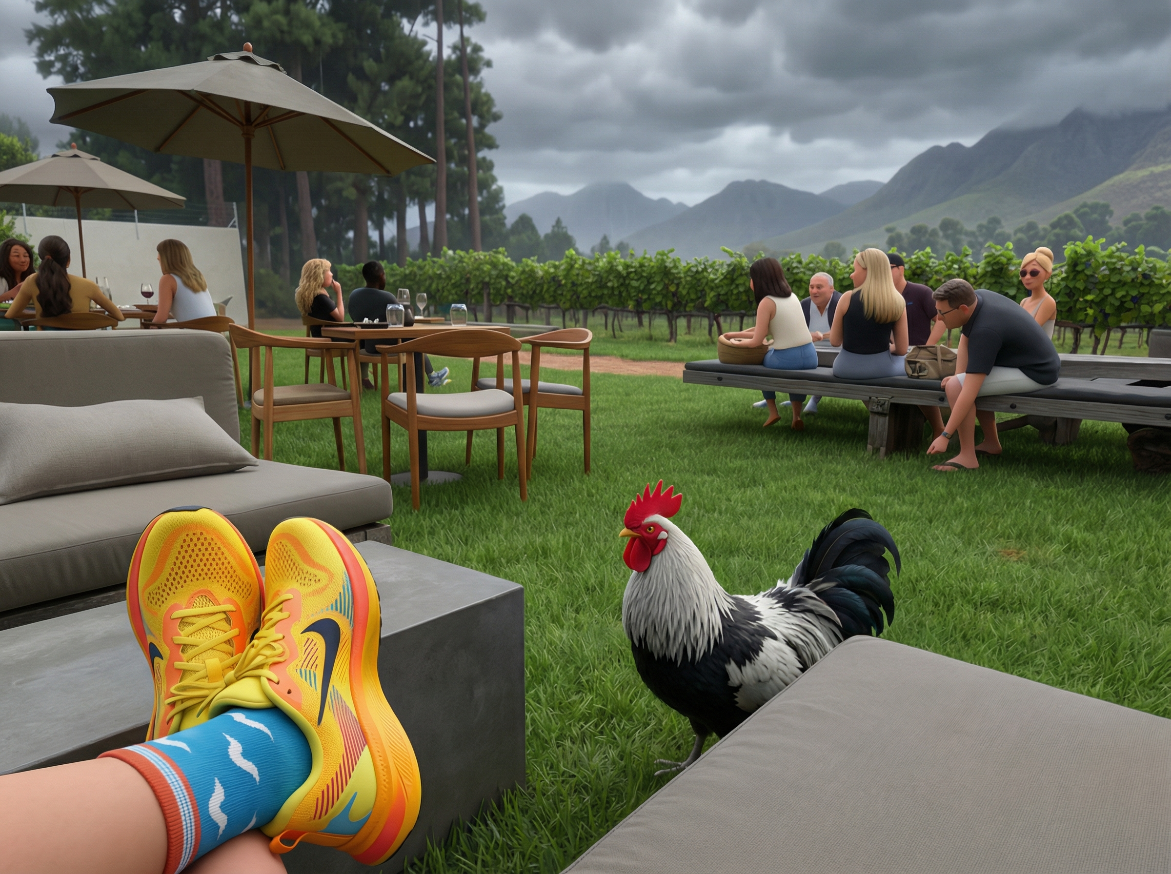 Passerene Rooster and Stylish Shoes