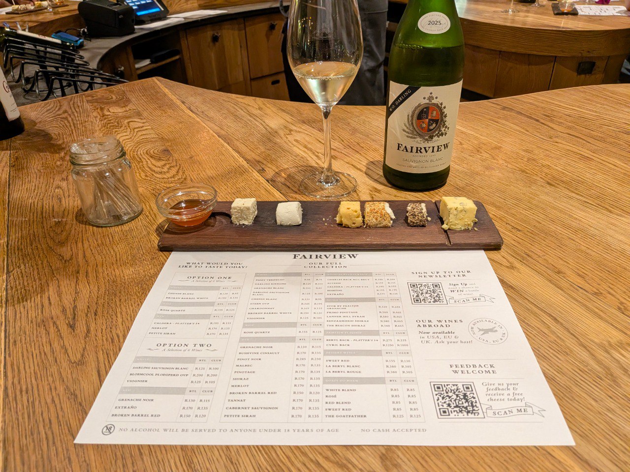 Degustazione a Fairview