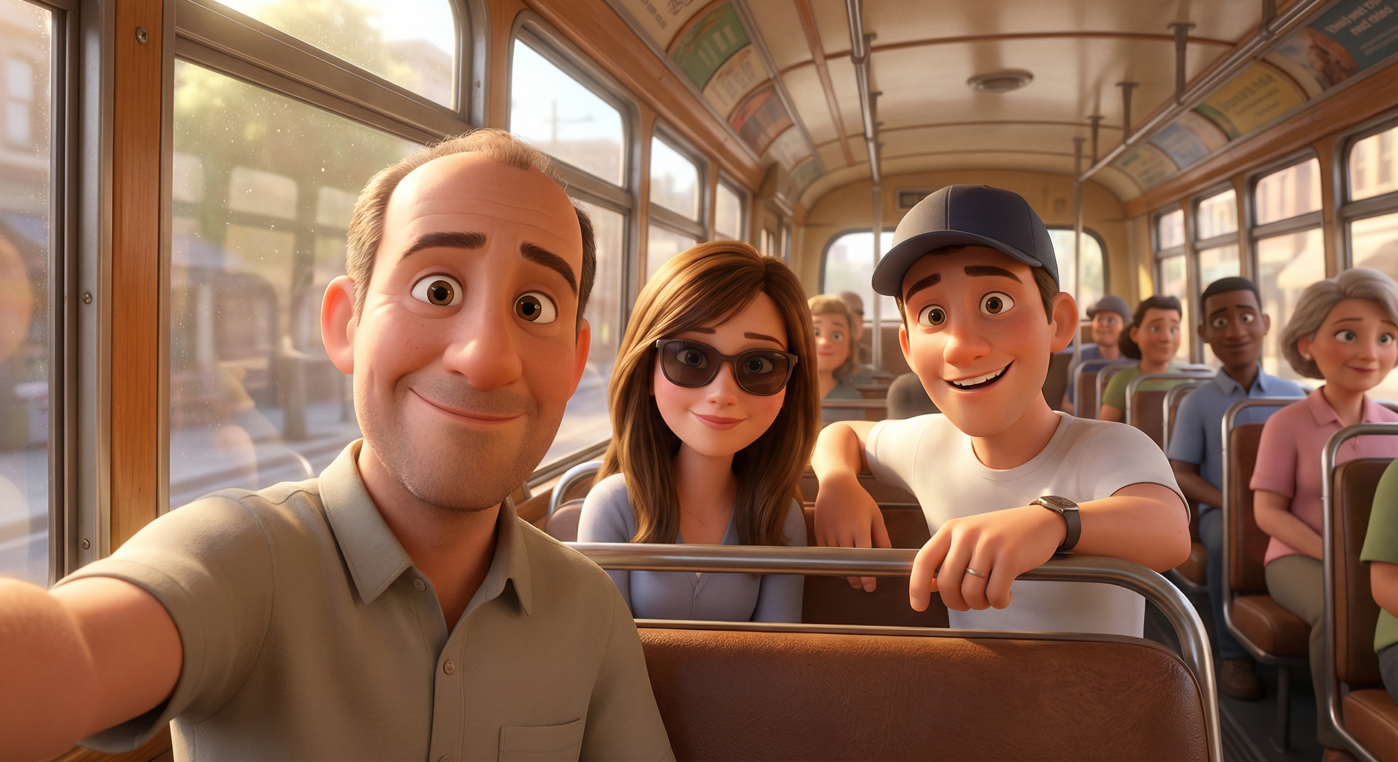 Reunion con Michael e Lucy sul Bus