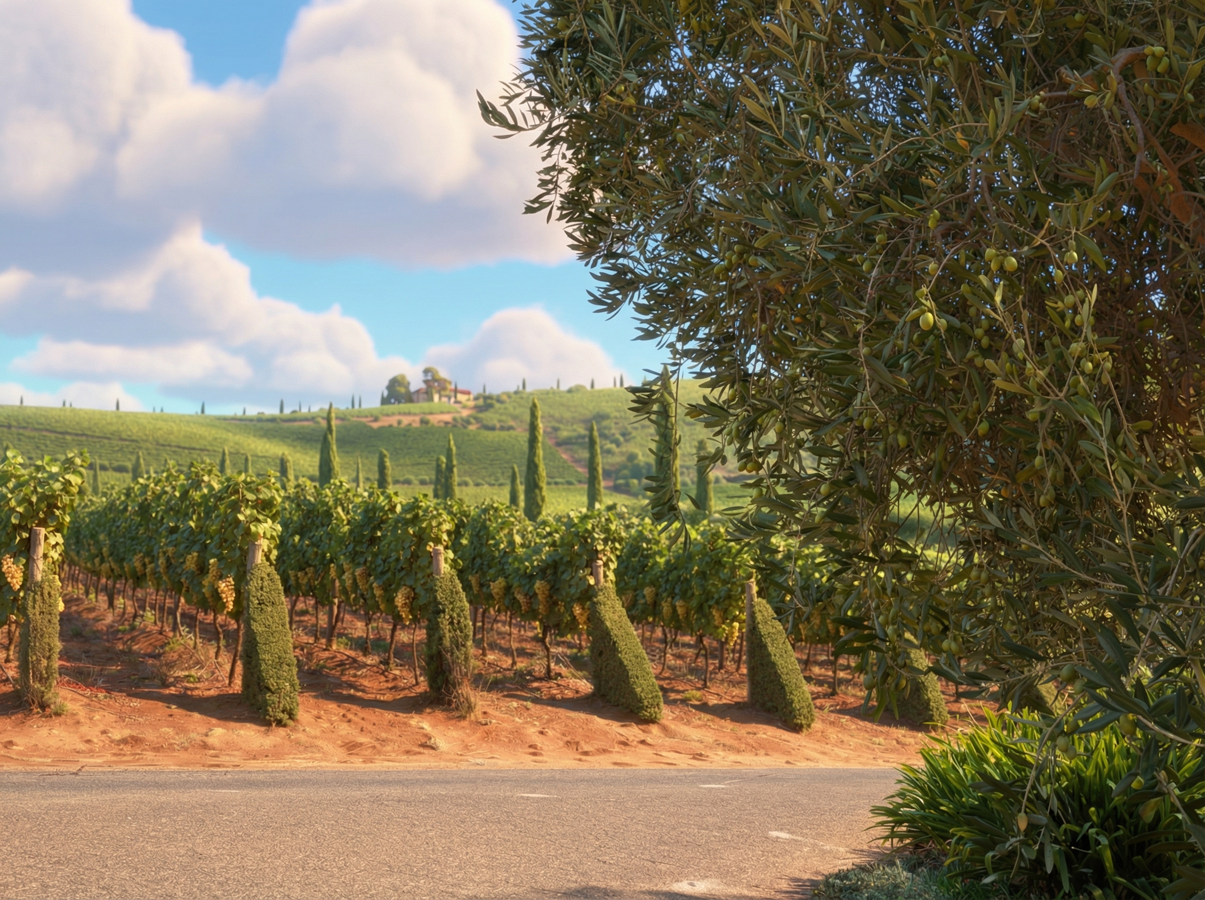 Jordan Olives and Vineyards