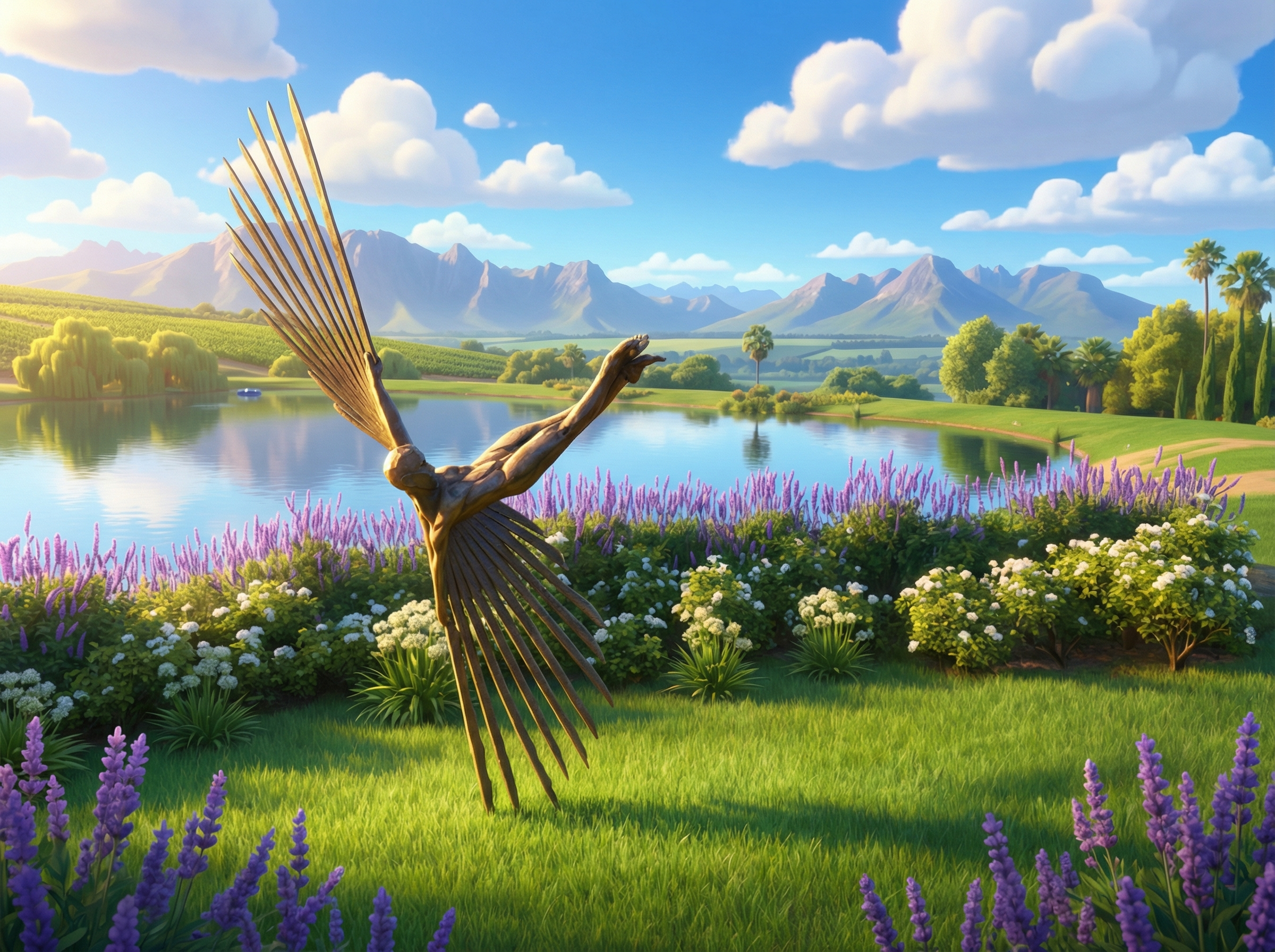 Asara Winged Sculpture