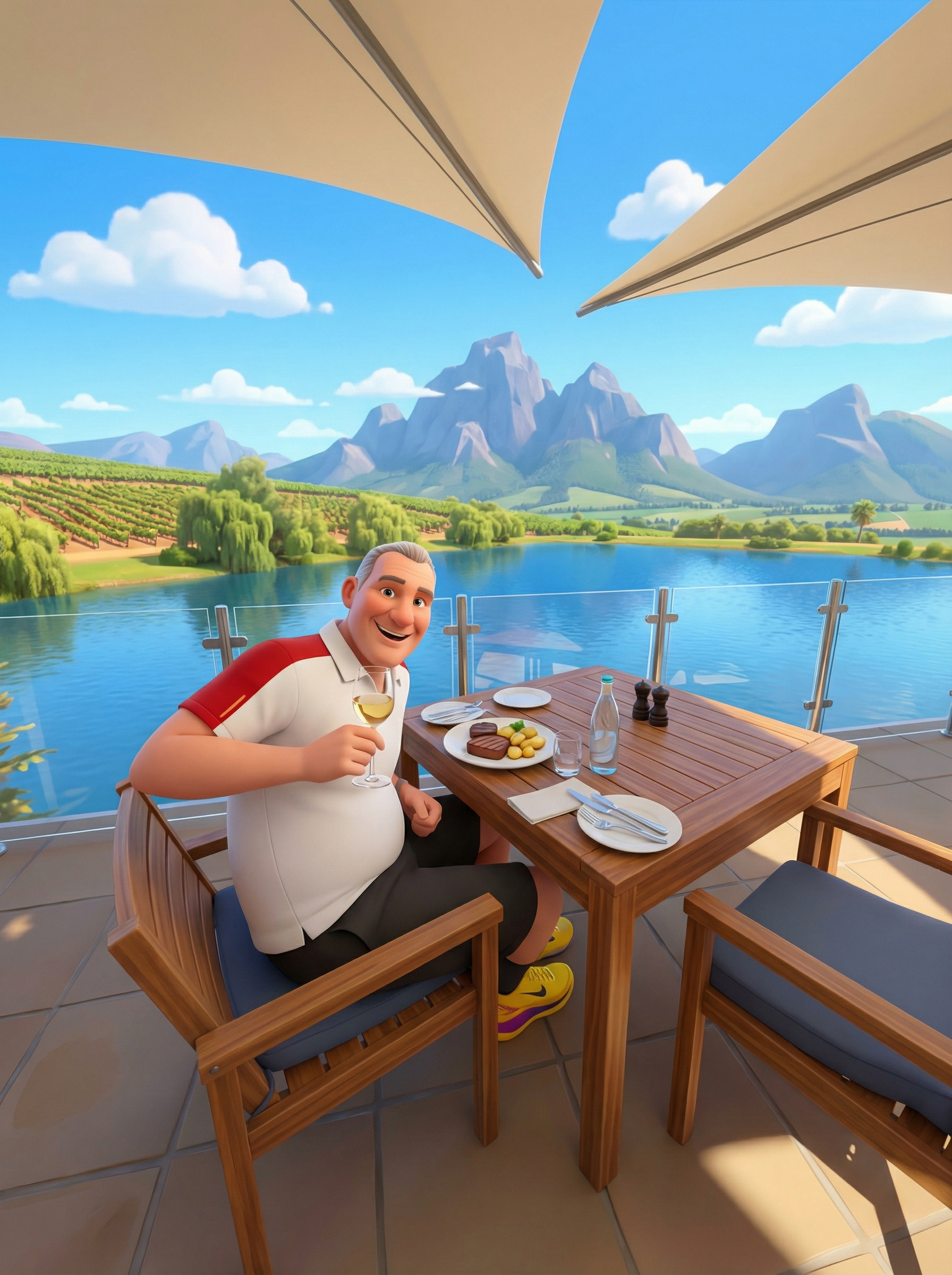 Pranzo ad Asara con vista