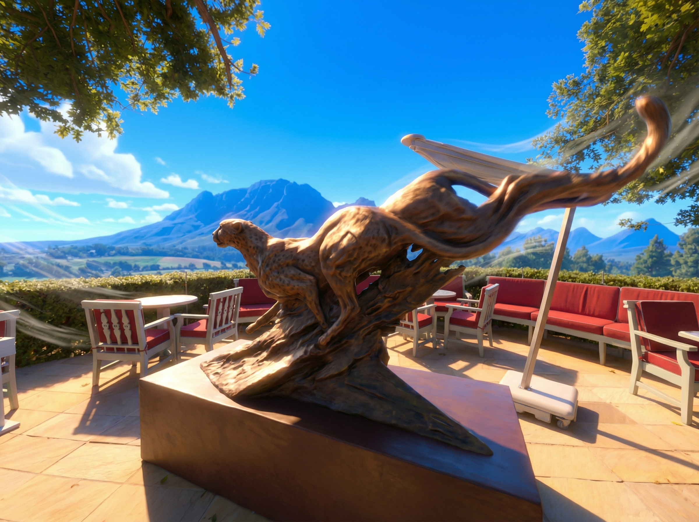 Delaire Graff Cheetah Sculpture