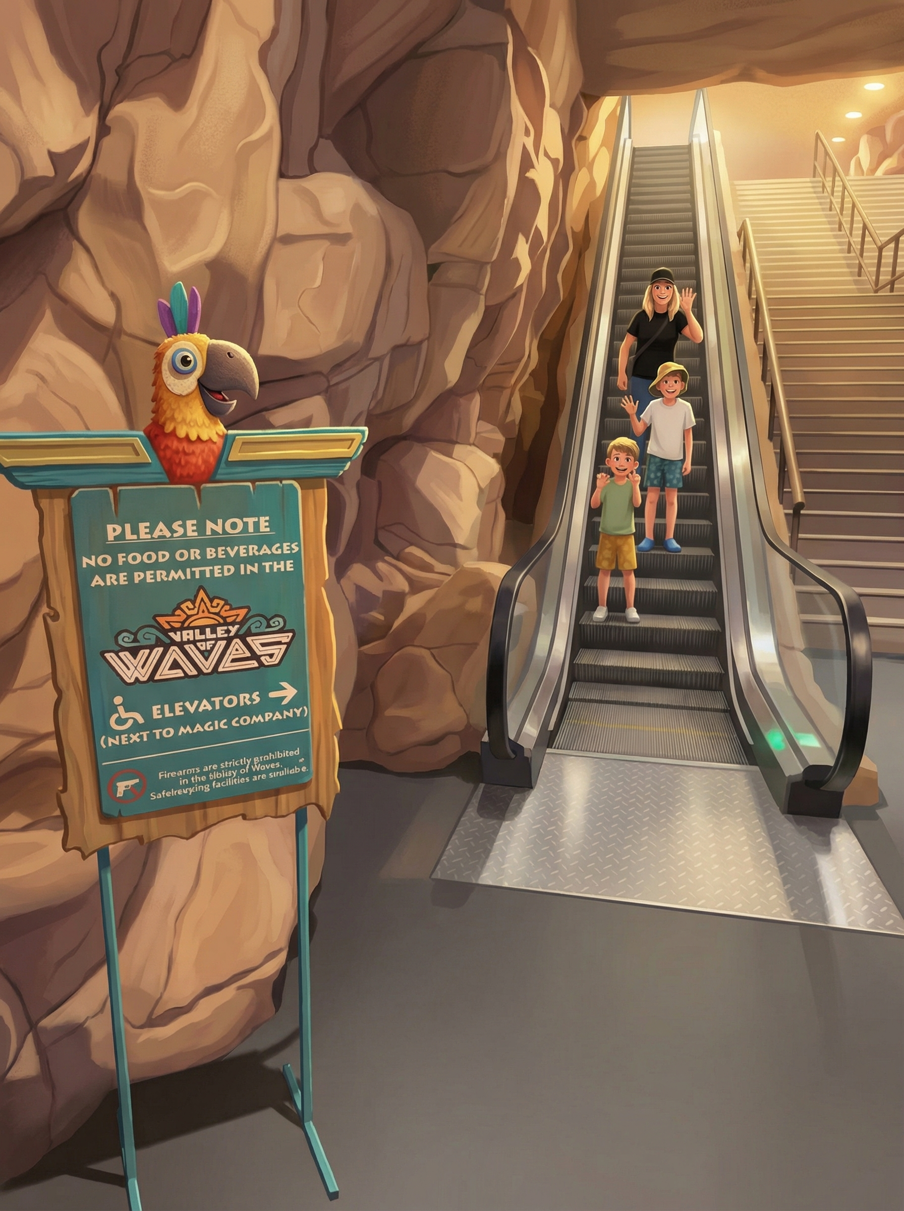 Valley of Waves Entrance Pixar