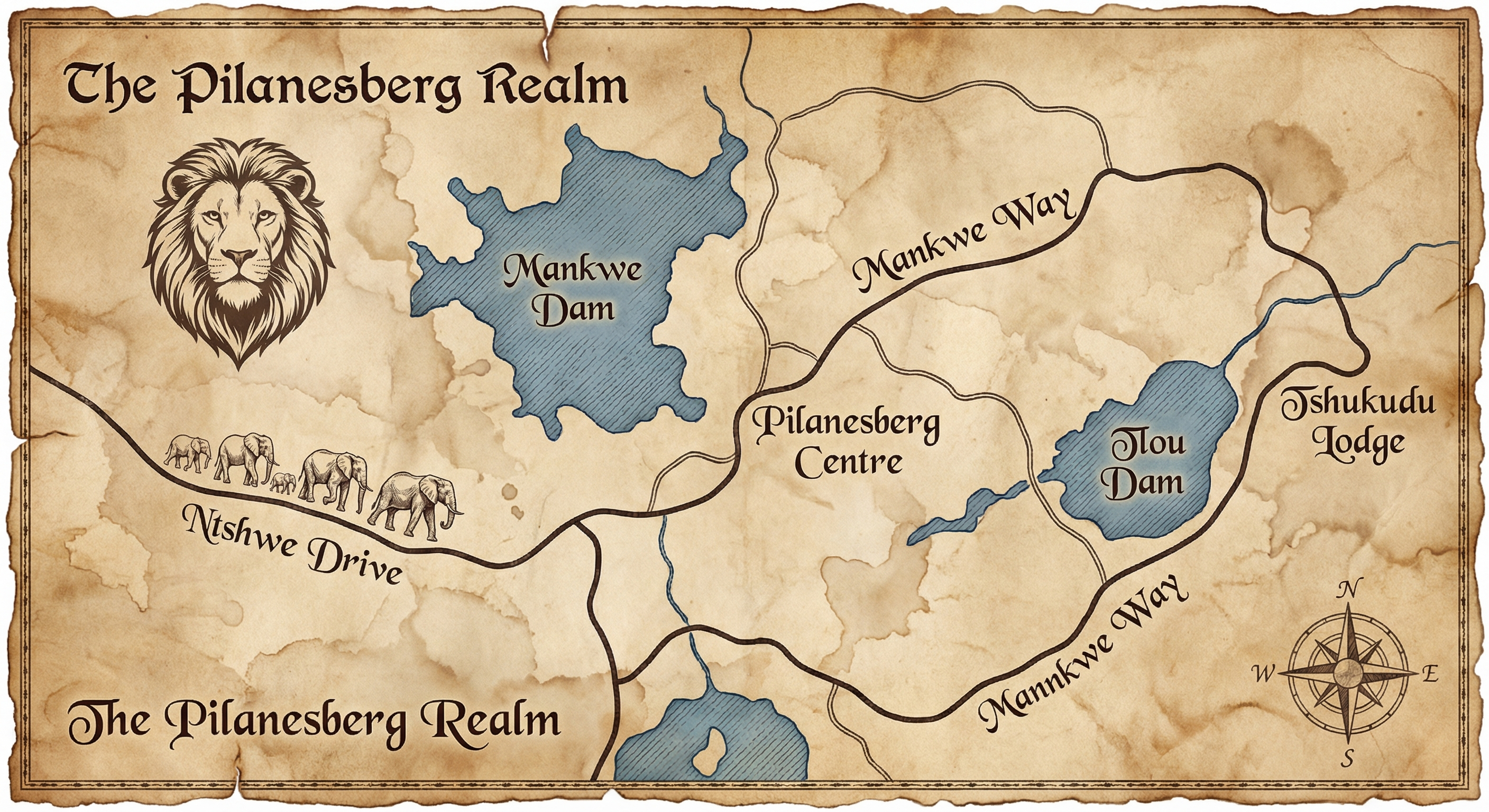 Mappa del Percorso in stile Terra di Mezzo